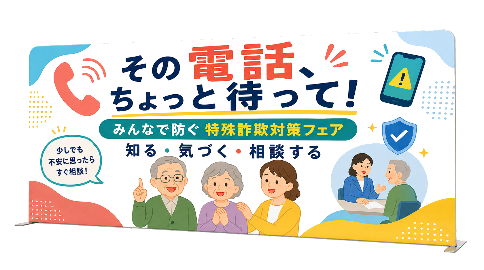 特殊詐欺対策フェアの防犯クイックパネル