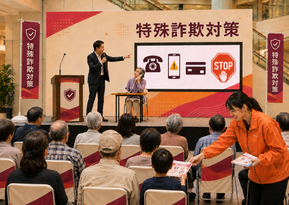 特殊詐欺対策講座の会場イメージ