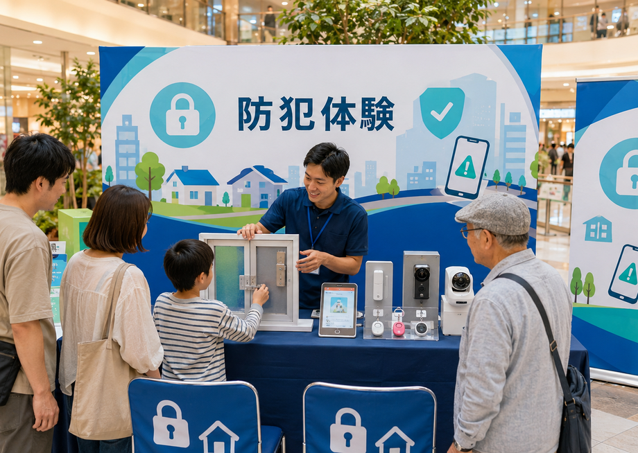 防犯体験ブースの会場イメージ